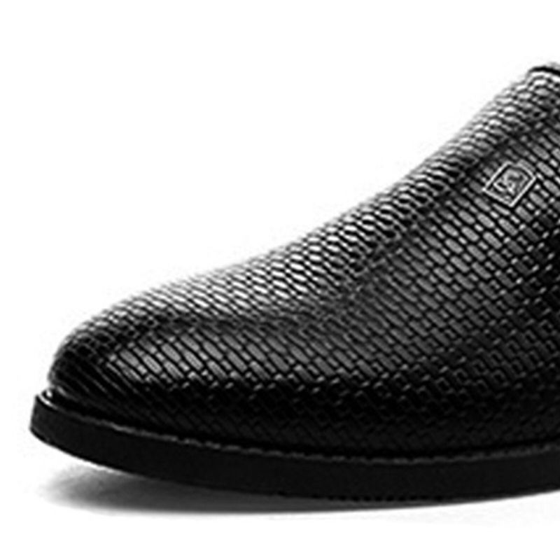 Chaussures Habillées Formelles À Bout Pointu Noir Pour Hommes