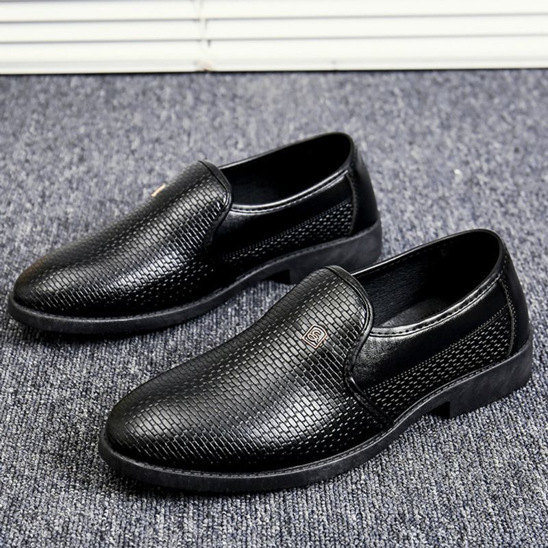 Chaussures Habillées Formelles À Bout Pointu Noir Pour Hommes