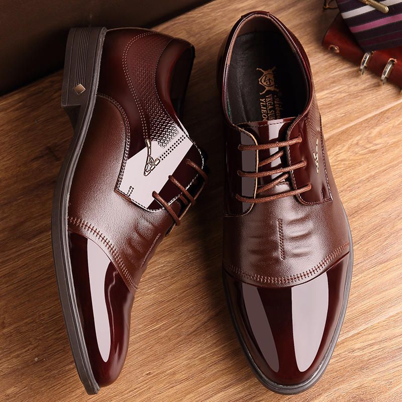 Chaussures Habillées En Microfibre Business Oxfords