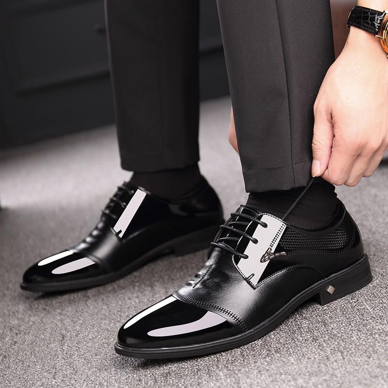 Chaussures Habillées En Microfibre Business Oxfords