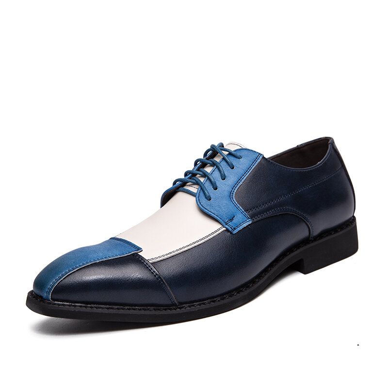 Chaussures Habillées Oxfords Élégantes En Cuir Pu Pour Hommes