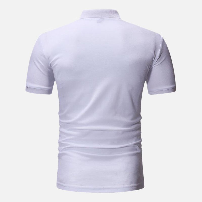 Chemise De Golf Ajustée À Blocs De Couleurs Pour Hommes