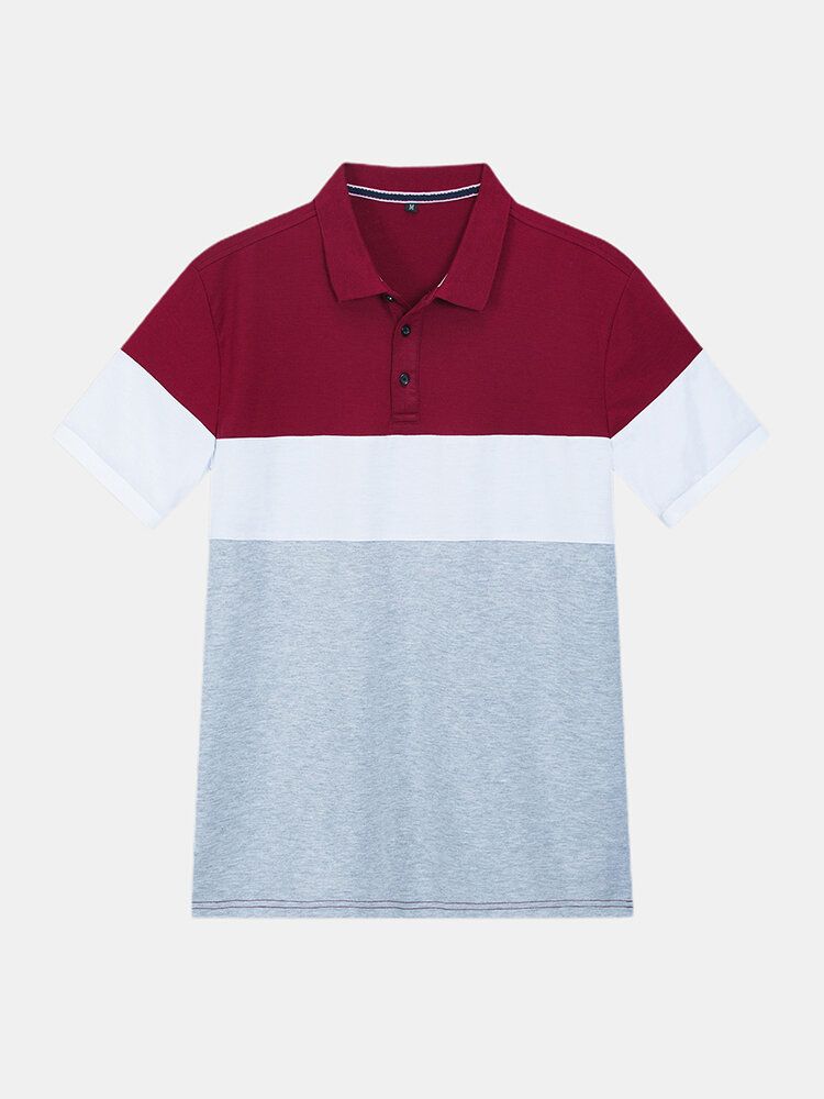 Chemise De Golf À Manches Courtes En Coton À La Mode Décontractée Pour Hommes