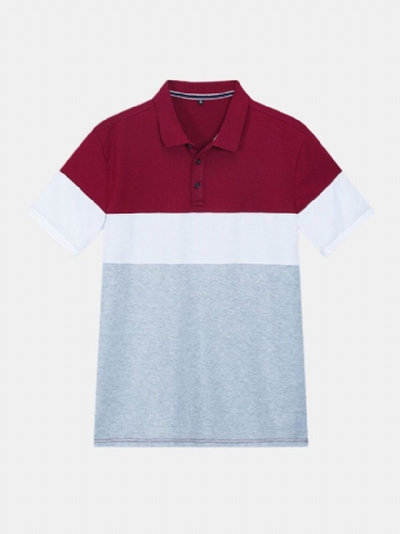 Chemise De Golf À Manches Courtes En Coton À La Mode Décontractée Pour Hommes