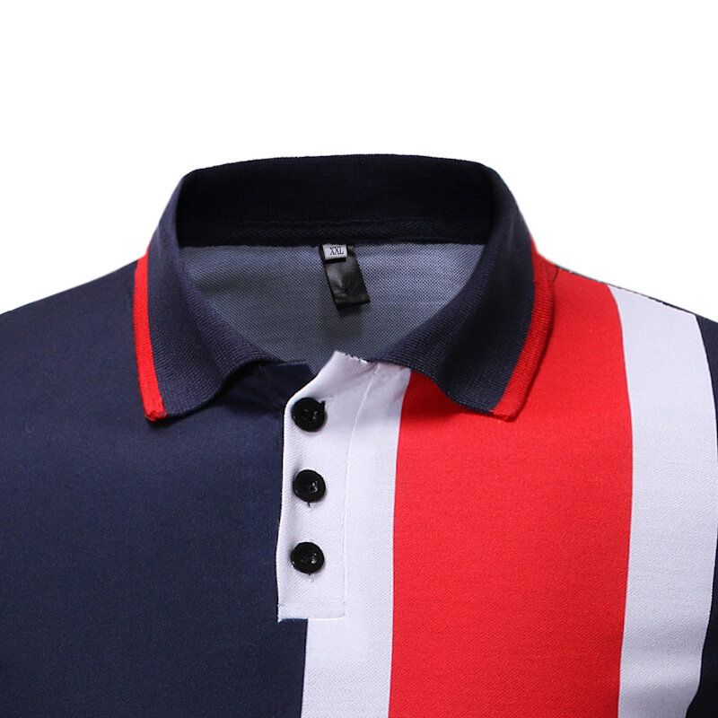 Chemise De Golf Régulière À Manches Courtes Et Blocs De Couleurs Muscle Fit