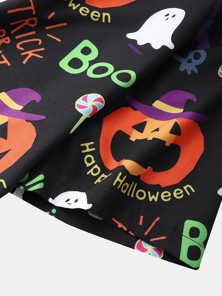 Chemise À Manches Courtes À Motif D'halloween Pour Homme