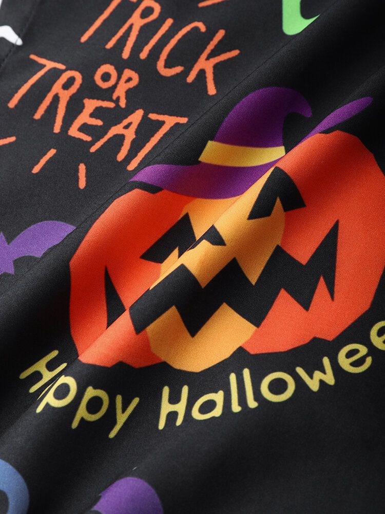 Chemise À Manches Courtes À Motif D'halloween Pour Homme