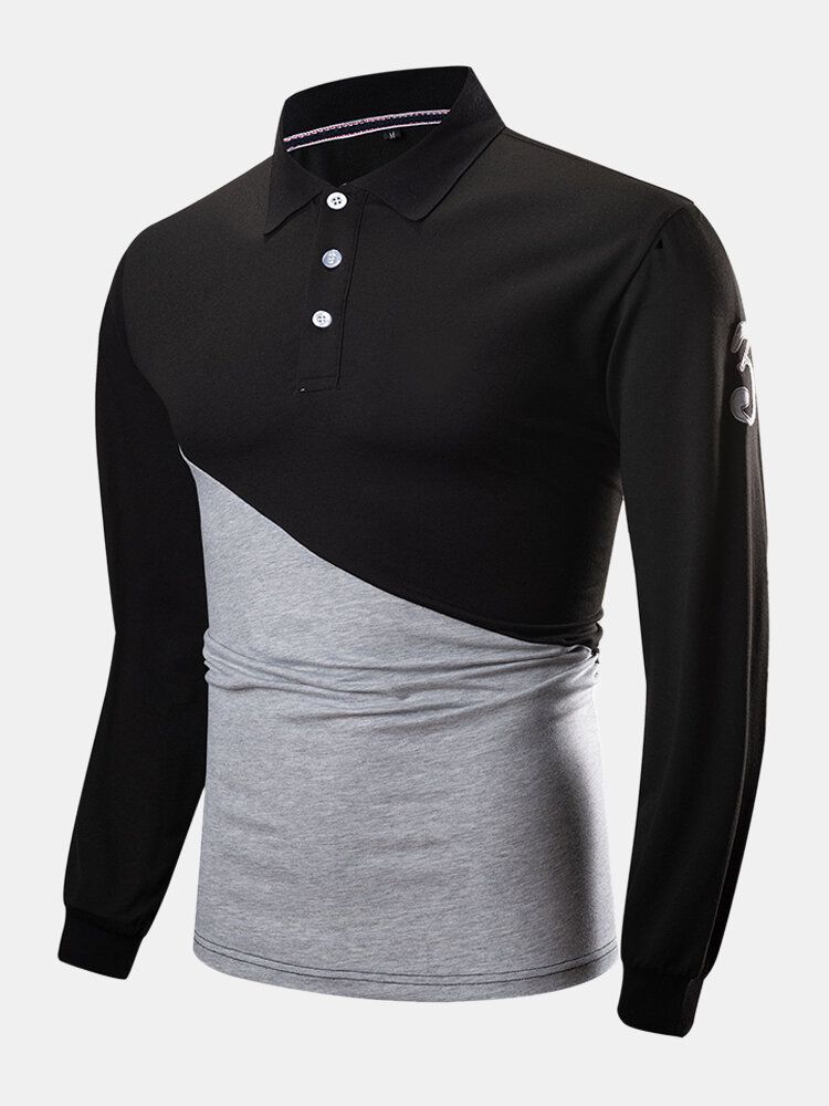 Chemises De Golf Décontractées À Manches Longues 100% Coton Pour Hommes