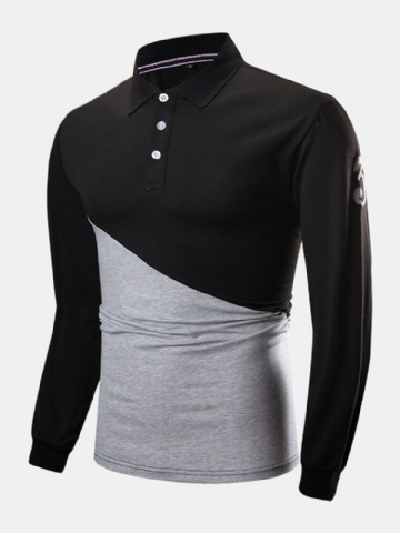 Chemises De Golf Décontractées À Manches Longues 100% Coton Pour Hommes