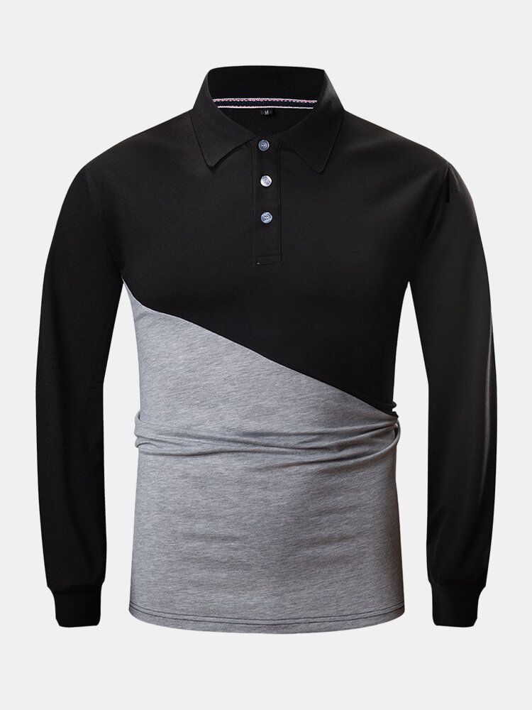 Chemises De Golf Décontractées À Manches Longues 100% Coton Pour Hommes