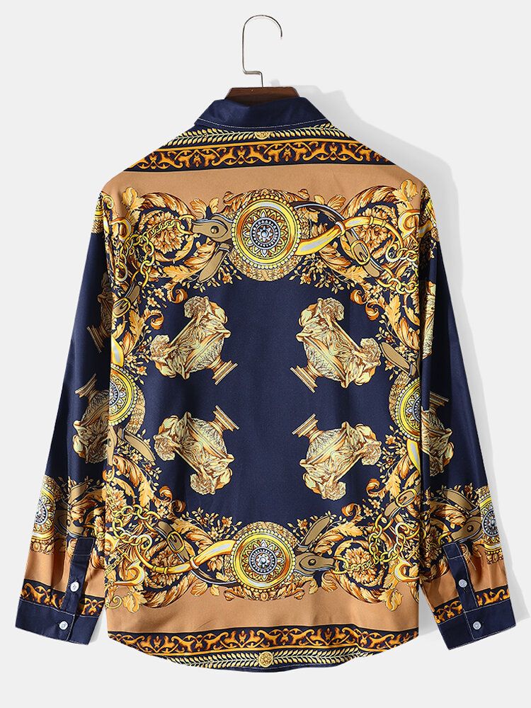 Chemises De Loisirs À Manches Longues Pour Hommes De Style Baroque