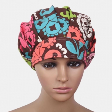 Chirurgical Scrub Hat Cap Bouffant Print Thème Tissu Médical