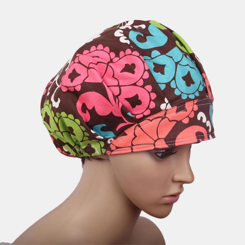 Chirurgical Scrub Hat Cap Bouffant Print Thème Tissu Médical