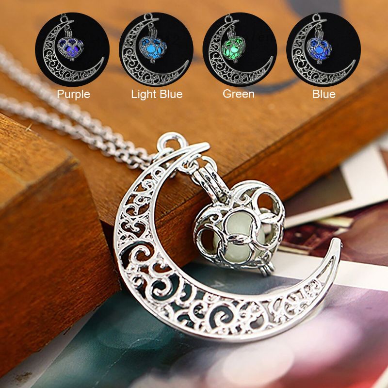 Collier Pendentif Lumineux Creux En Forme De Coeur