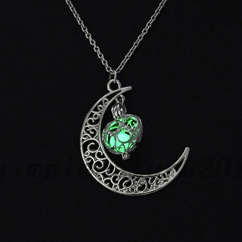 Collier Pendentif Lumineux Creux En Forme De Coeur