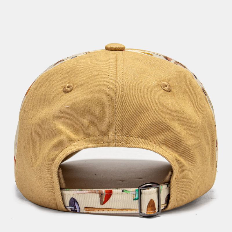 Collrown Unisexe Champignon Patch Motif Patchwork Mode Personnalité Parasol Chapeau De Baseball