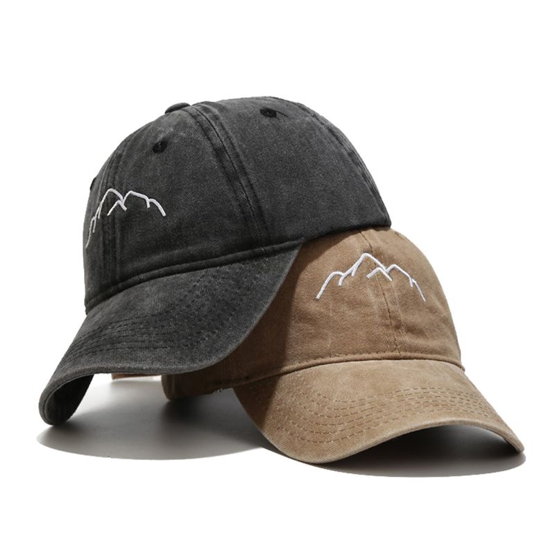 Coton Neutre Sports De Plein Air Lavé Vieux Alpinisme Chapeau De Pêche Crème Solaire Pare-soleil Casquette De Baseball