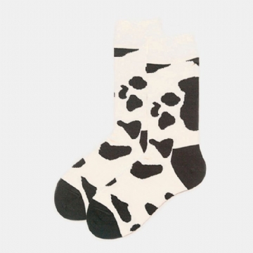 Couple Modèles Vache Texture Coton Chaussettes Style Japonais Et Coréen Mignon Coton Chaussettes Pour Hommes Et Femmes