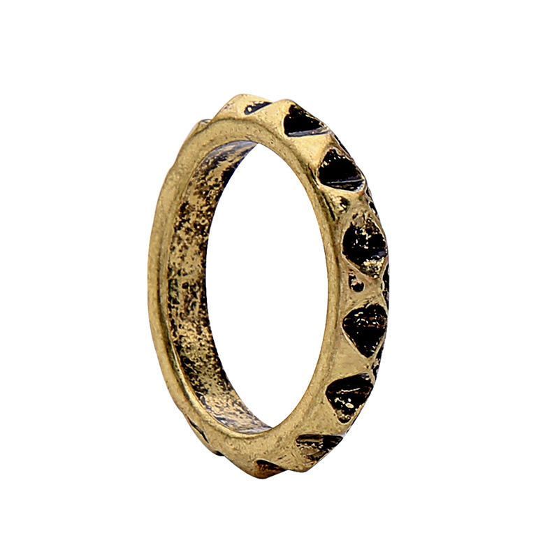 Double Couche Strass Bague Africain Bronze Femmes Bague Pour Cadeau