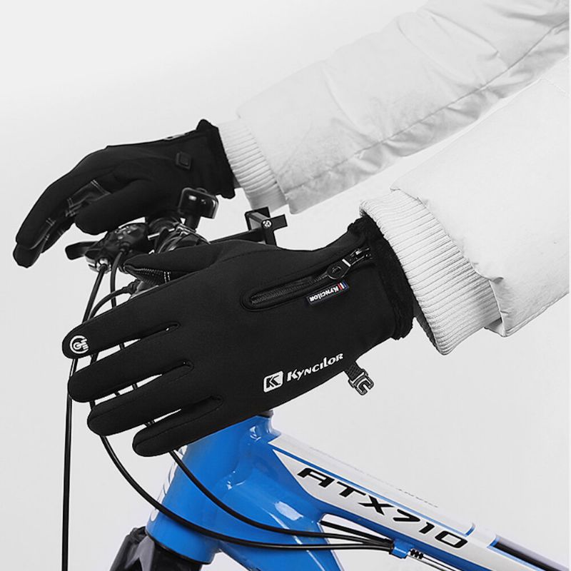 Écran Polaire Unisexe Tactile Hiver Extérieur Garder Au Chaud Étanche Cyclisme Équitation Gants À Doigts Complets