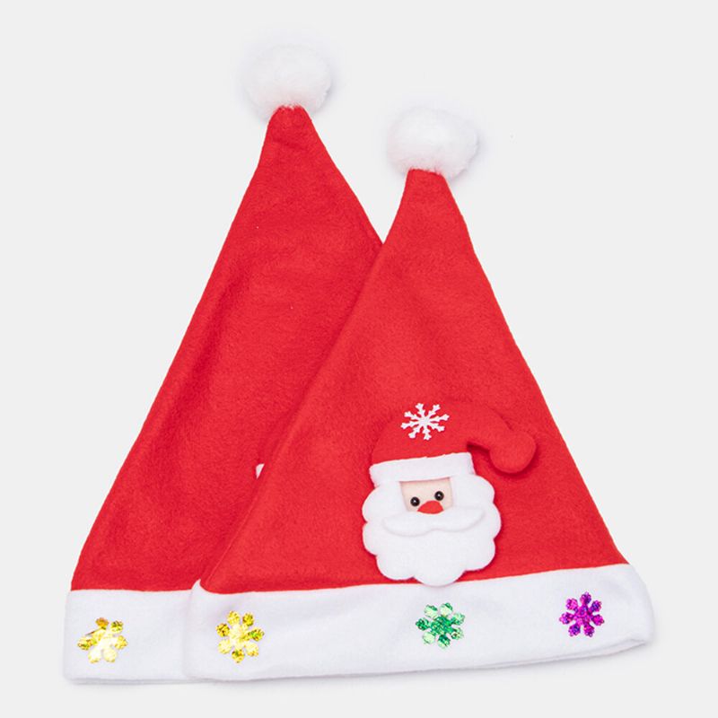 Enfant Adulte Festif Noël Habillé Chapeau De Père Noël Éclairage Led Dessin Animé Animal Figure Motif Bonnet Chapeau De Noël