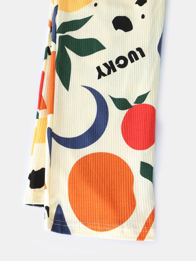 Ensemble De Pyjama À La Maison Avec Imprimé Lettre Graphique Pour Femmes