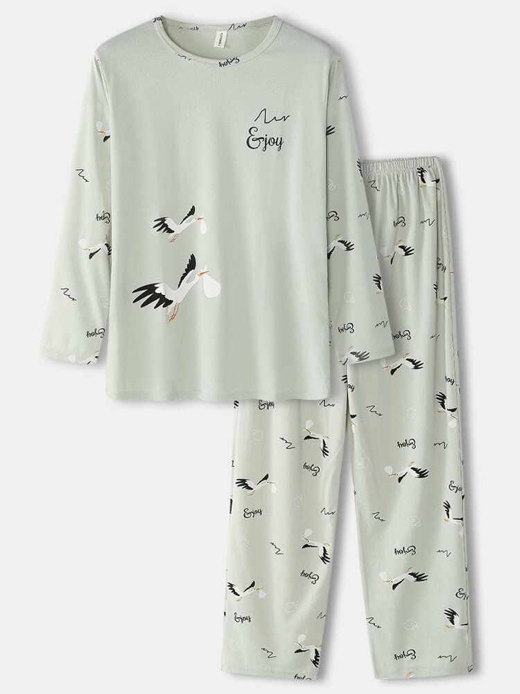 Ensemble De Pyjama À Manches Longues Avec Poche À Taille Élastique Pour Homme