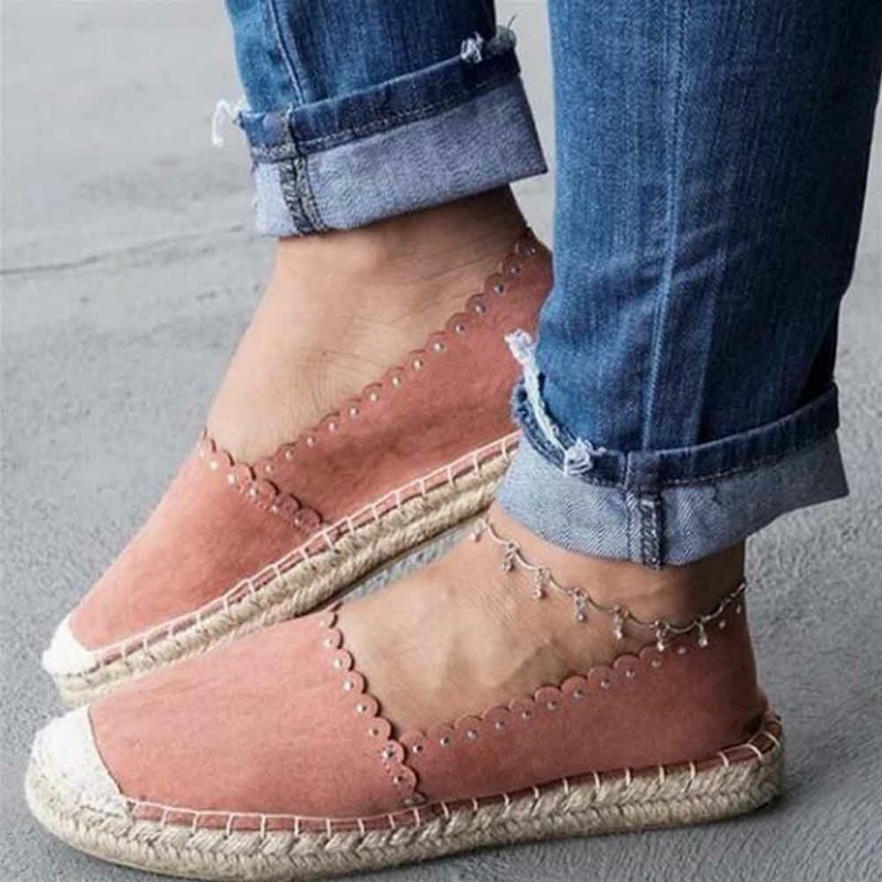 Espadrille Plate Décontractée Et Respirante Pour Femmes