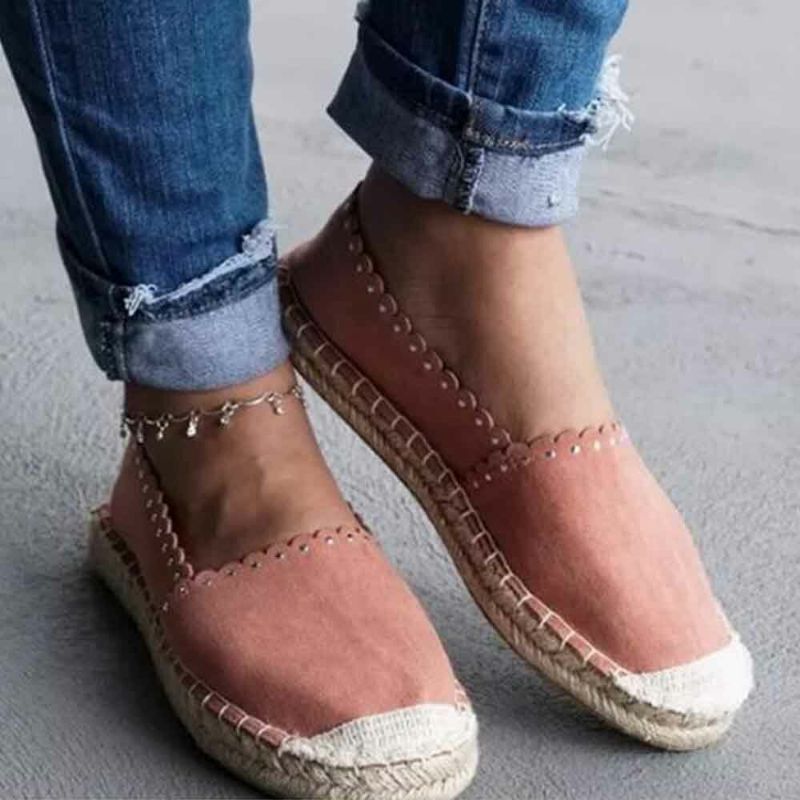 Espadrille Plate Décontractée Et Respirante Pour Femmes