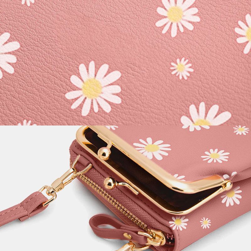 Femme 13 Fentes Pour Cartes Sac De Téléphone Daisy Sac À Bandoulière Sac À Bandoulière