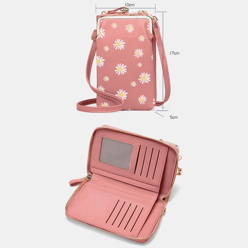 Femme 13 Fentes Pour Cartes Sac De Téléphone Daisy Sac À Bandoulière Sac À Bandoulière