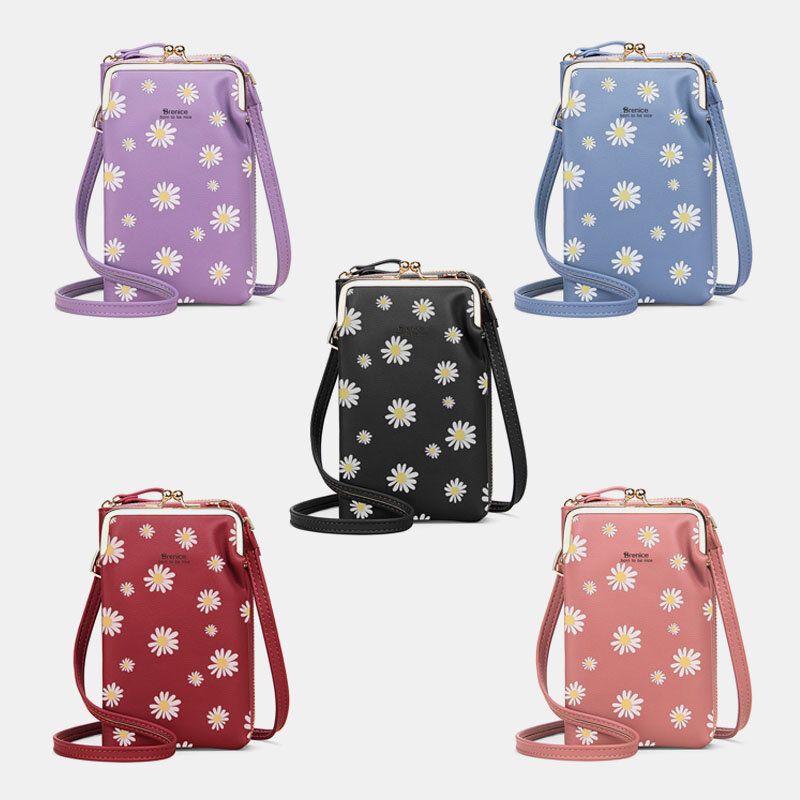 Femme 13 Fentes Pour Cartes Sac De Téléphone Daisy Sac À Bandoulière Sac À Bandoulière