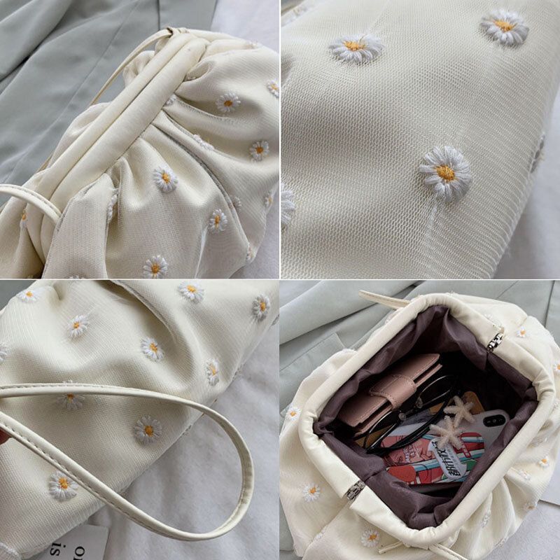 Femme Fashion Daisy Lace Pouch Crossbody Bag Sac À Bandoulière