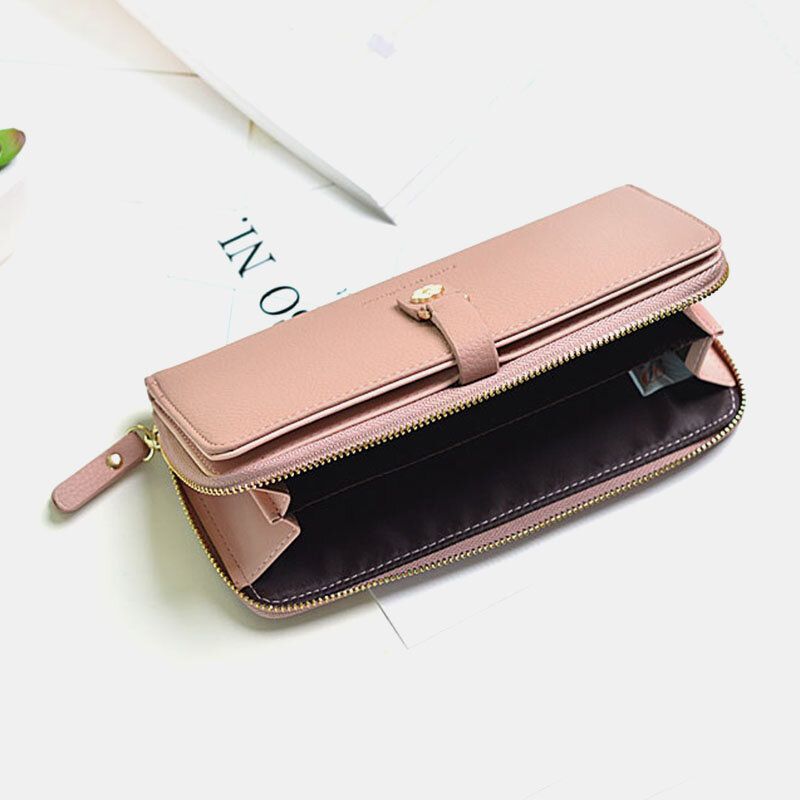 Femmes 10 Fentes Pour Cartes Zipper Long Wallet Purse Clutchs Bag