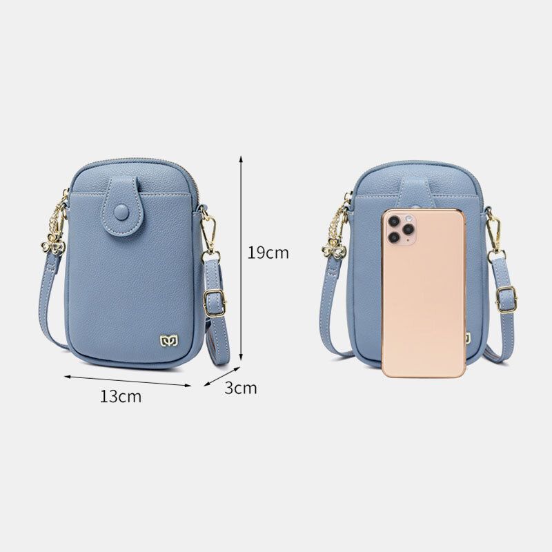 Femmes 6.3 Pouces Iphone Solide Sac À Bandoulière Étanche Sac De Téléphone