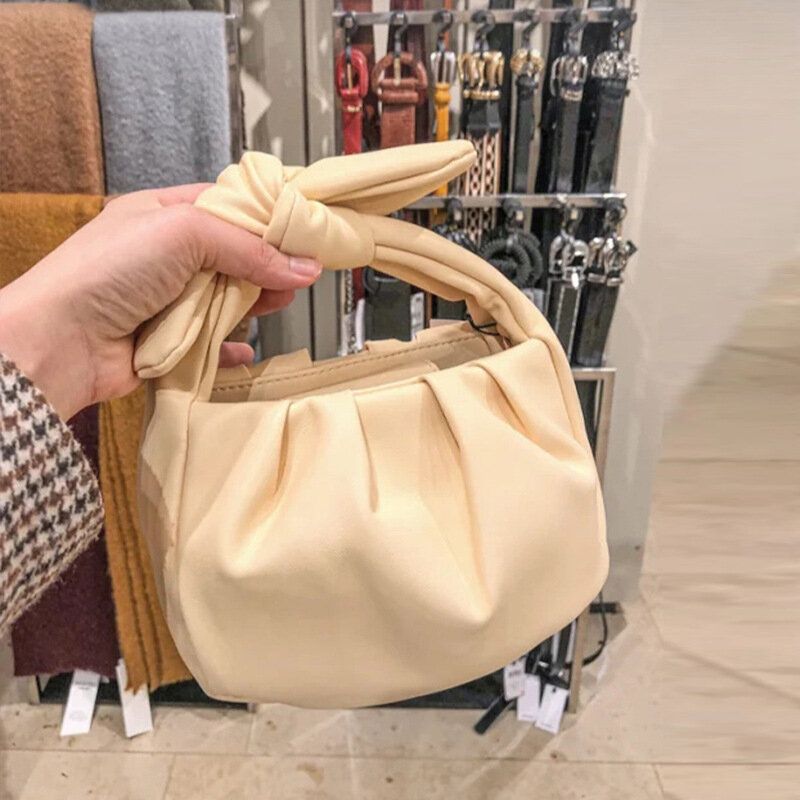 Femmes Bow Pouch Sac À Main Décontracté Solide Sac À Bandoulière