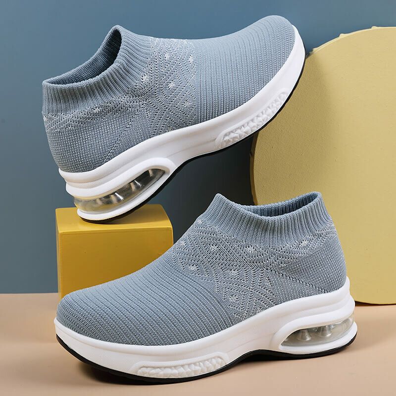 Femmes Casual Knitted Sports Simplicity Chaussures De Course Confortables