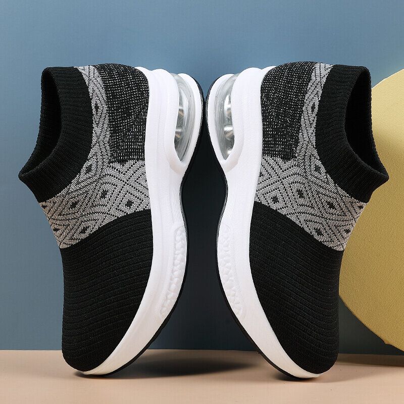 Femmes Casual Knitted Sports Simplicity Chaussures De Course Confortables