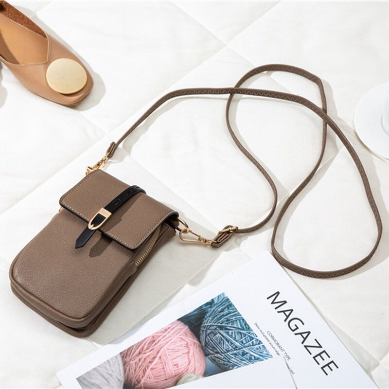 Femmes Casual Patchwork 6.3 '' Inch Phone Bag Crossbody Bag