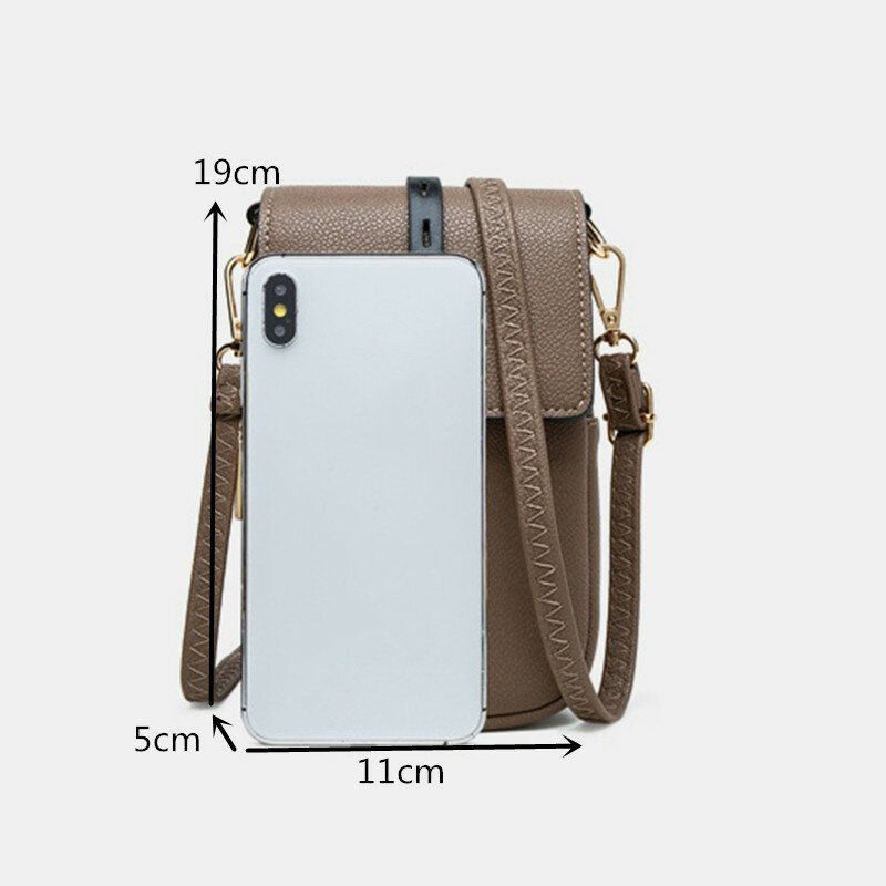 Femmes Casual Patchwork 6.3 '' Inch Phone Bag Crossbody Bag