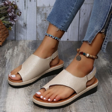 Femmes Casual Summer Beach Vacation Hook Loop Thumb Sandals