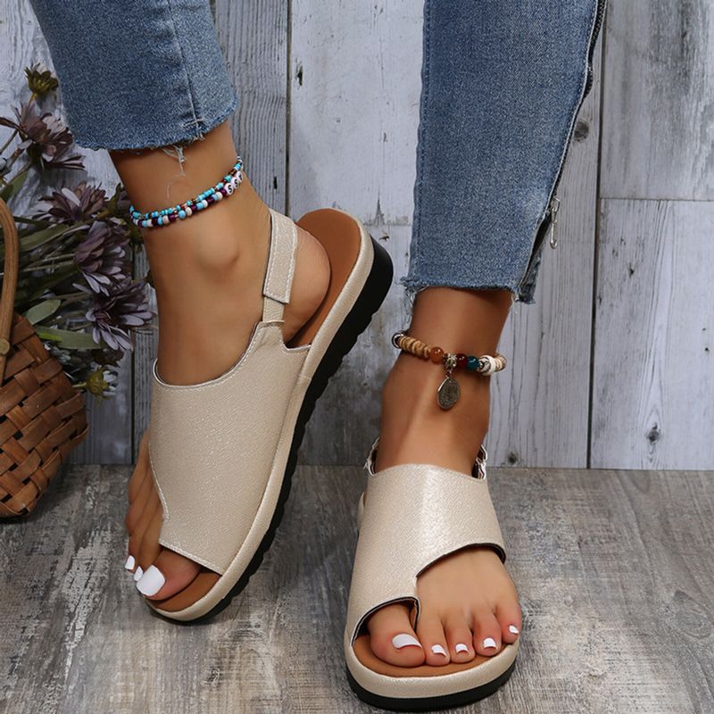 Femmes Casual Summer Beach Vacation Hook Loop Thumb Sandals