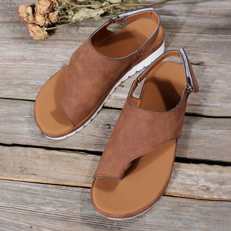 Femmes Casual Summer Beach Vacation Hook Loop Thumb Sandals