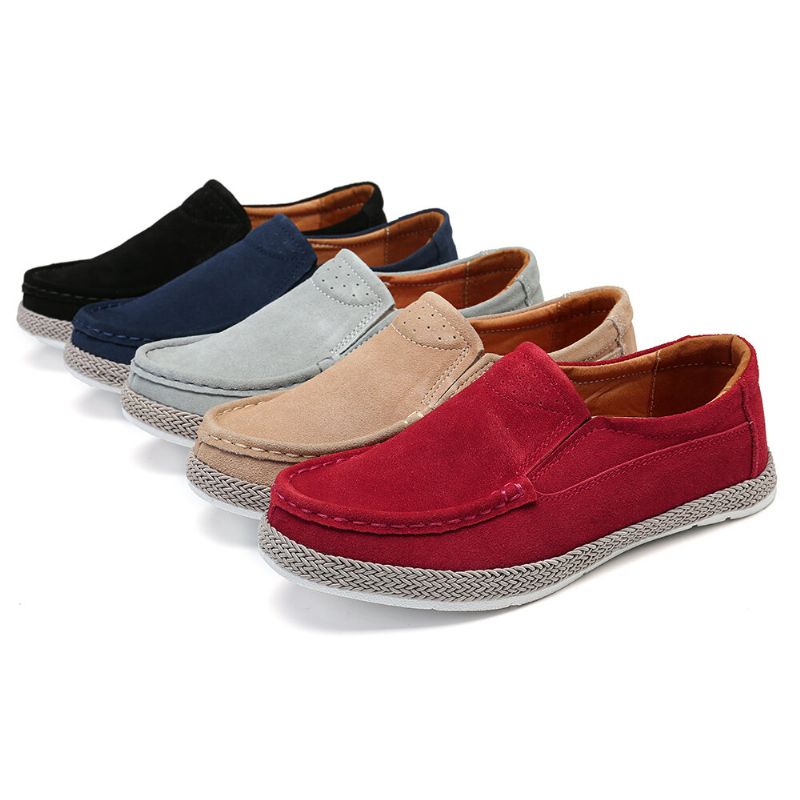 Femmes Confortable Wearable Solid Color Casual Slip On Flats