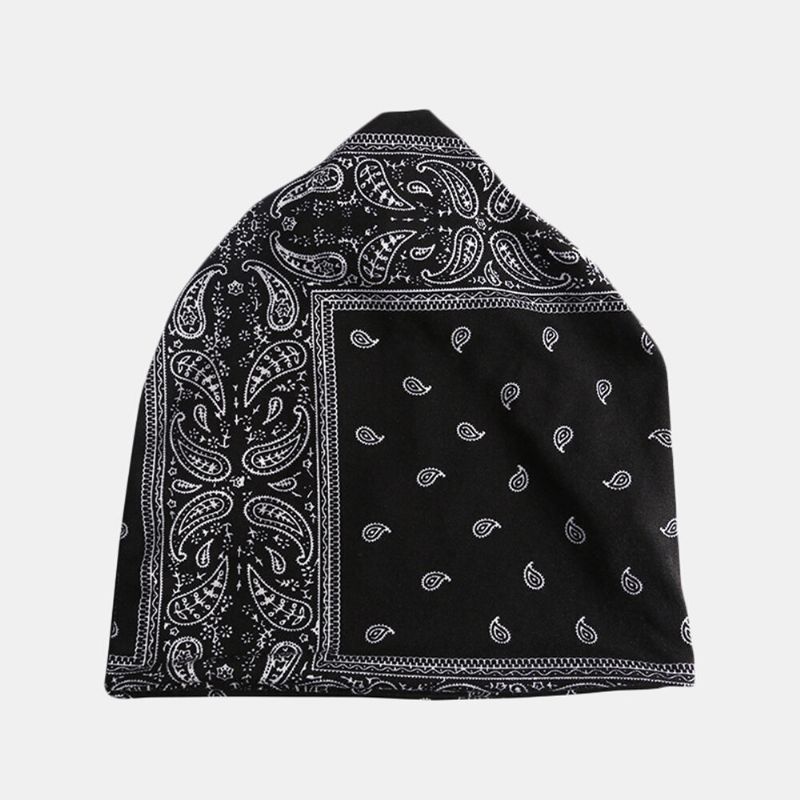 Femmes Coton Multi-usages Impression Bonnet Cap Cou Guêtre Visage Bouclier Chapeaux Bandana