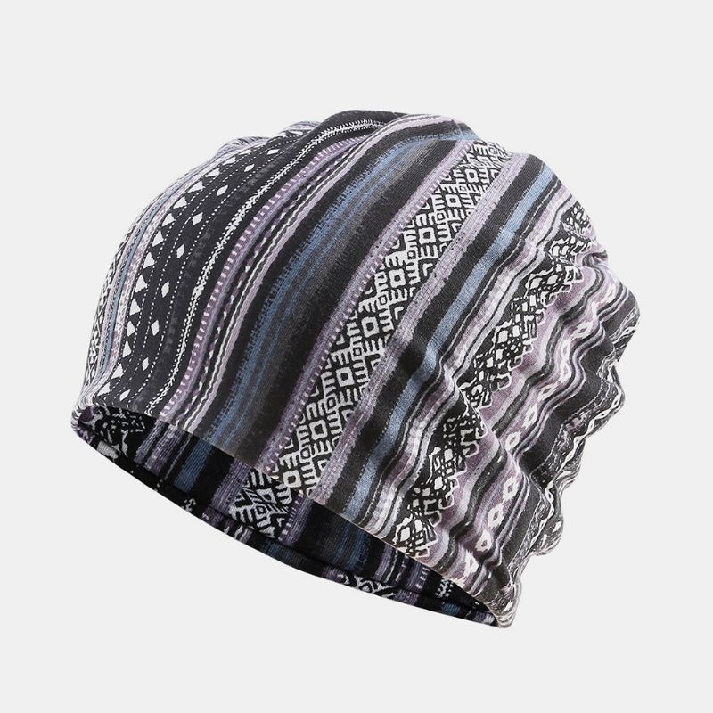 Femmes Coton Multi-usages Impression Bonnet Cap Cou Guêtre Visage Bouclier Chapeaux Bandana