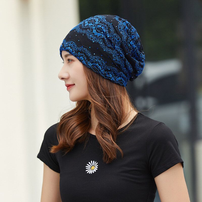 Femmes Coton Style Ethnique Broderie Florale Chaud Casual Outdoor Brimless Beanie