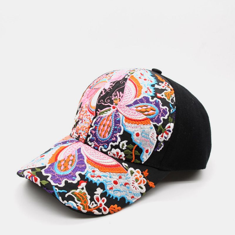 Femmes Crème Solaire Chapeau De Soleil Mode Fleur Broderie Canard Chapeau Casquette De Baseball