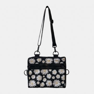 Femmes Daisy Casual Flower Nylon Crossbody Bag Sac À Bandoulière