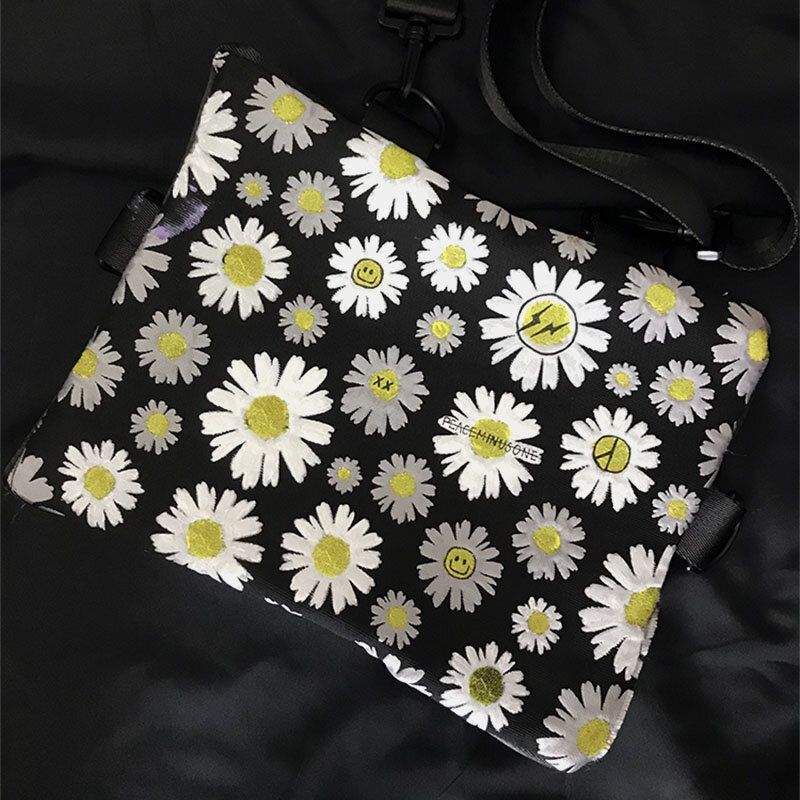 Femmes Daisy Casual Flower Nylon Crossbody Bag Sac À Bandoulière